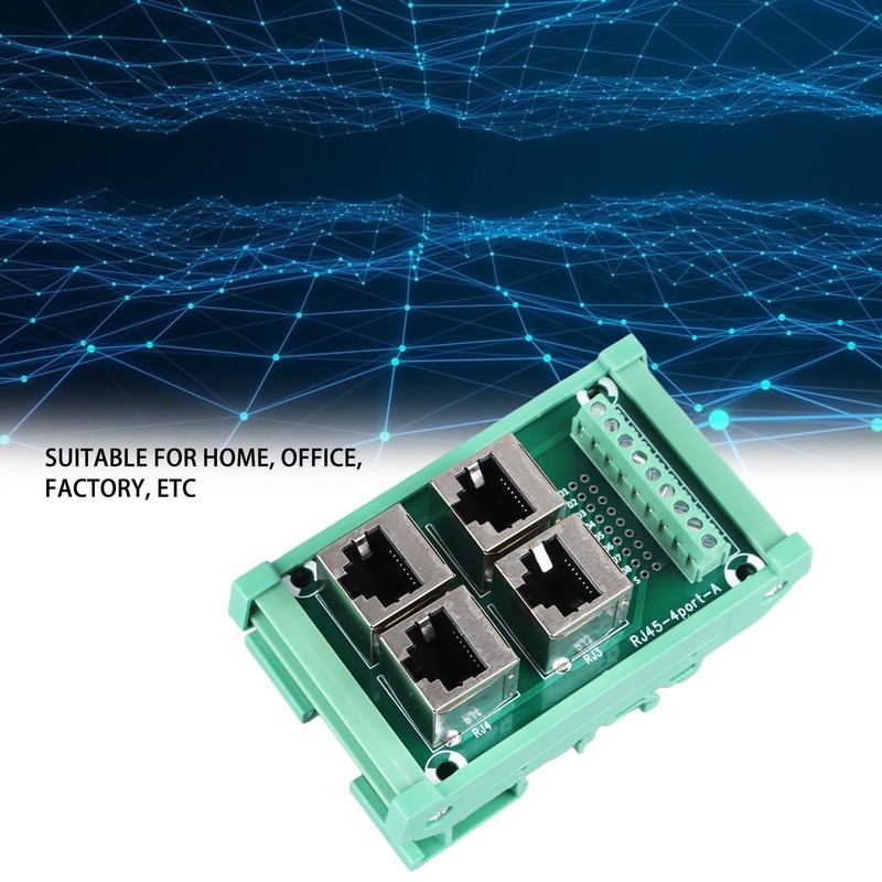 4 Way Buss Board, Rj45 8p8c Jack Breakout Board 0.5a
