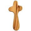 MaMeMi Olive Wood Worry Stone Cross from Israel for Prayer,