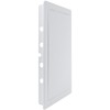 HVAC OV 8 x 12 Inch White Rectangular ABS Plastic