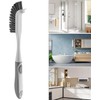 Bathroom Cleaning Brush -ABS 2x31cm, 150g Compact Drying Hook Design