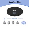 SWAWIS Pack of 4 Diameter 66 mm Neodymium Magnets Rubberised