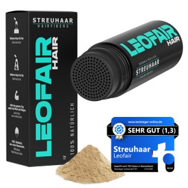 Leofair Hair Thickening - 100% Natural - Scattered Hair for Full and Thick Hair in Seconds Premium Hairdressing Quality - 28 g - Perfect Look for Men and Women (Dark Blonde)