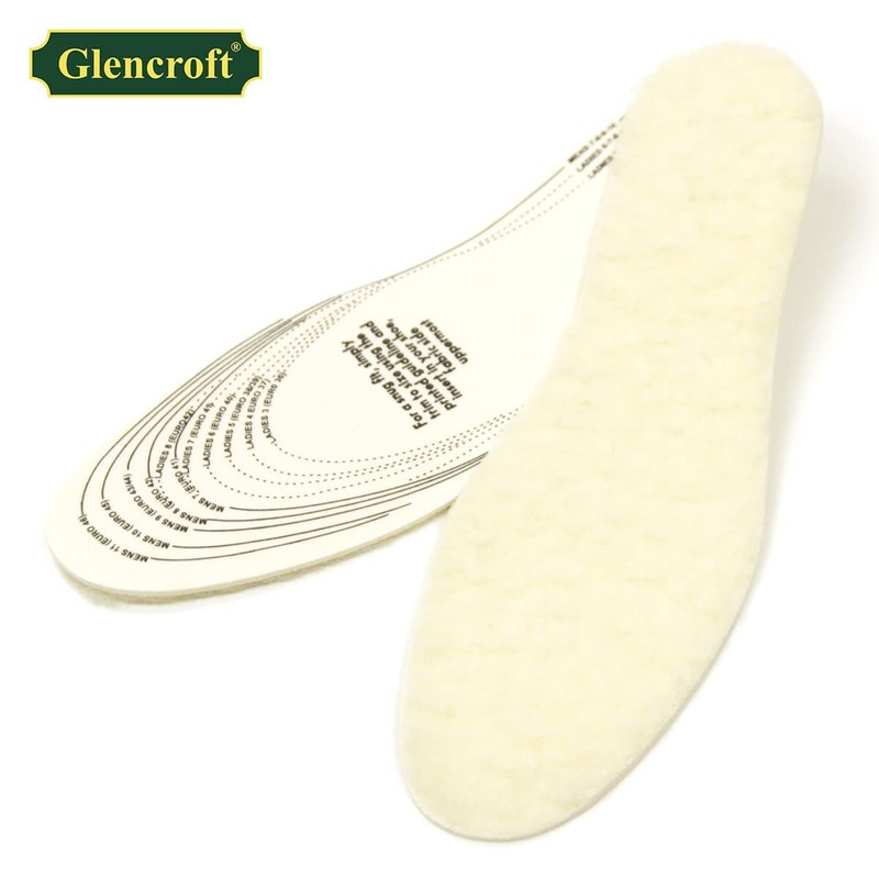 Glencroft Lambs Wool Insole, Made in England, Unisex (Compatible with