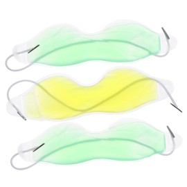 LALAFINA Ice Eye Masks 3 Pack for Dark Circle Reduction Natural Migraine Therapy Hot Cold Therapy Comfortable Sleep Mask Random