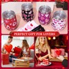 Layhit 8 Pcs Valentine's Day Gifts 12 oz Heart Print