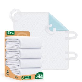 Incontinence Bed Pads Whasbable: Waterproof Bed Pads for Elderly with 6 Handles, Reusable Bed Underpads, Positioning Bed Pads for Incontinence Adult, Bedwet,Kids,Bedridden,Hospitals, 34x36 Inch