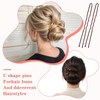 265pcs Bobby Pins Set, U Shaped Hair Pins, 100 Clear