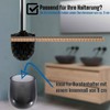 Daloual - 10 x Replacement Toilet Brush Head Black Diameter