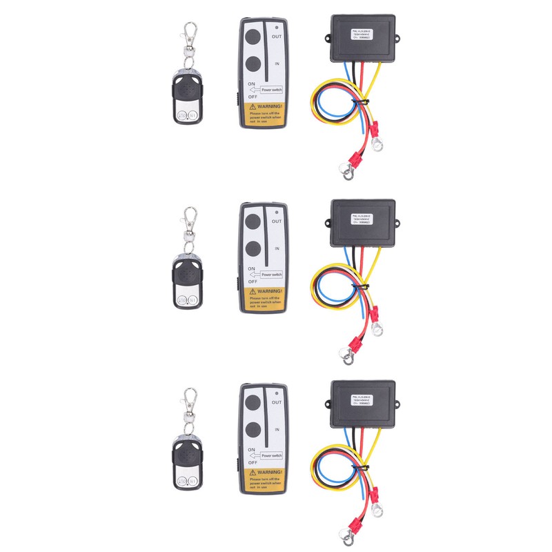 3 Pcs Universal Wireless Winch Remote Control Electric Winch Controller