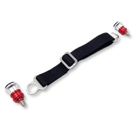 Lezalic Rear Stack Belt Bike Strap Adjustable Off-Road Dirt Motorcycle Rescue Tow Rope Bundle Enduro Outside (Red)