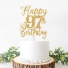Decoración para tartas de 97 cumpleaños, decoraciones de 97 cumpleaños