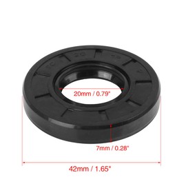X AUTOHAUX Rubber Double Lip Sealing Ring Shaft Seal Seal TC Car 20 mm x 42 mm x 7 mm