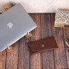 Leather Currency Pouch Dollar Bills Organiser Handmade Travel Wallet Utility