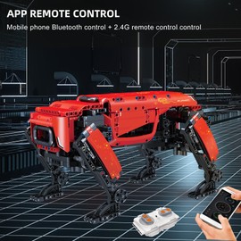 Mould King Robot Dog MK Dynamics Building Kits, MOC Building Blocks Set to Build, Gift for Kids Age 8+/Adult Collections Enthusiasts(936 Pieces with Motor/APP Remote Control)