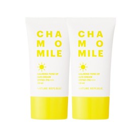 Nature Republic Chamomile Calming Tone-Up Sunscreen SPF 50+ PA++++ 1+1 / 캐모마일 카밍 톤업 선크림 SPF 50+ PA++++ 1+1