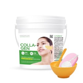 Lindsay 린제이 콜라겐 모델링팩 820g+팩도구+클렌징해면 홈에스테틱 5종 Lindsay Collagen Modeling Pack 820g + Pack Tools + Cleansing Sponge Home Aesthetic 5 Types