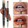 Lápiz Labial 2 en 1 LONEOURS – Mate, resistente al