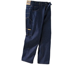Prison Blues Men's Work Jeans (7 Pocket) with Suspender Buttons - Rigid Blue 40 x 30