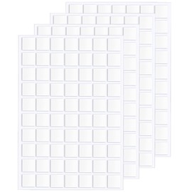 JANYUN 280 Pcs Double Sided Sticky Dots Removable Round Putty Clear Double Sided Tape for Crafts No Trace Sticky Tack Adhesive Tape (Square 10 mm)