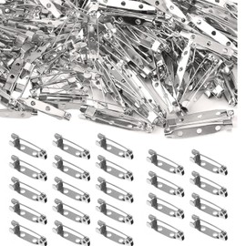 HoAhaMay Pack of 250 lapel pins, brooch safety pins, 20 mm pins with safety clip, metal brooch safety pins, brooch pins for badge, corset, jewellery, making, DIY crafts