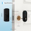 SMONET Front Door Lock Set with Handle, Smart Fingerprint Keyless