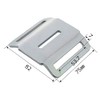 pa-man Double Plate Buckle, Steel, Hardened for 2.0 inches (50