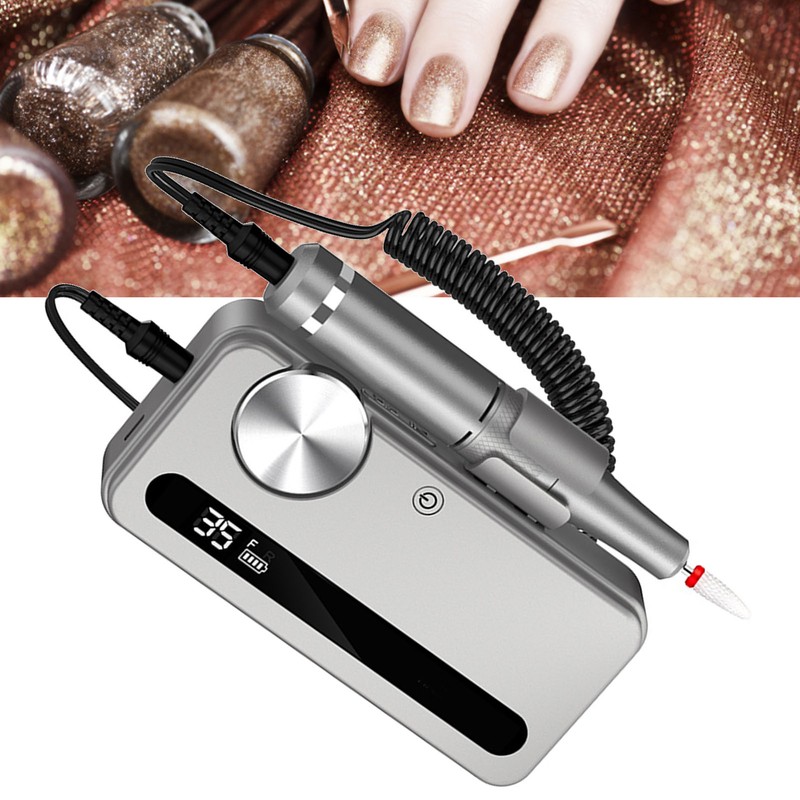 2 In 1 Electric Nail Grinder Portable Rechargeable Professional Wireless