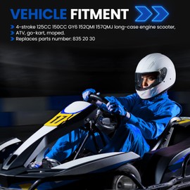 SYKRSS 835 20 30 CVT Drive Belt Replacement for GY6 152QMI 157QMJ 125cc 150cc Scooter Moped ATV Go-Kart Roketa