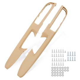 Front Driver & Passenger Side Door Armrest Compatible with 2010 2011 2012 2013 2014 Silverado Sierra Suburban Tahoe Yukon Avalanche Repair with Door Release Handle Above Armrest,Replace OE 80995,Tan