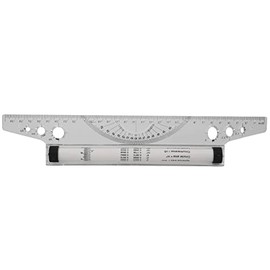 Regla de Dibujo Paralela y de Balance - Herramienta de Trazo Recto y Ángulo de 30 cm de Longitud - Figura Geométrica PVC - Kit de Herramientas de Dibu