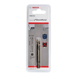 Bosch Accessories 1x Pilot Drill Bit Plus HSS-Co (Socket Hexagonal Shank, 7.15 x 85 mm, Accessory Hole Saw)