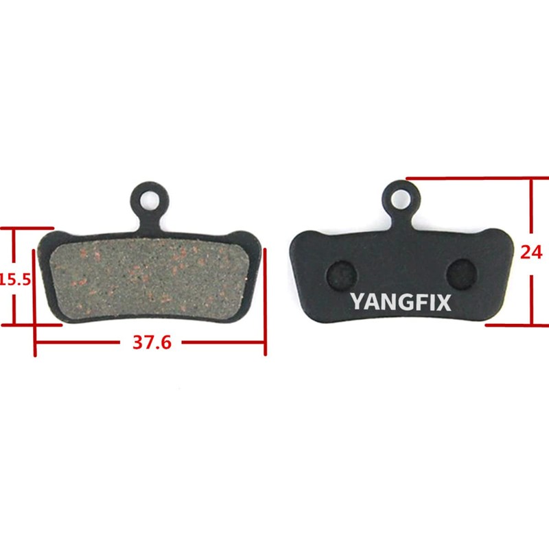 YANGFIX 2 Pairs Bicycle Disc Brake Pads for Avid XX/XO