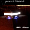 Sumaote Solar Post Cap Light, 52 LEDs 160 Lumen 4x4