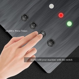 HONGECB 10 x Round Rocker Switch Round Switch Rocker Switch For Electronic Motor Vehicles Household Appliances Motorcycles Ships Etc On/Off AC 6A/250V 10A/125V