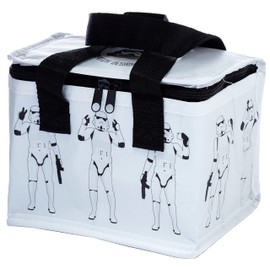 Puckator Cool Lunch Bag White The Original Stormtrooper Design Made Out of Rec' Plastic Bottles - Insulated Lunch Bag for Women Men Children Lunch Box Bag for Work & School Beach Picnic Accessories
