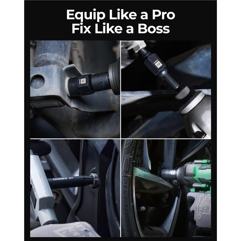 toolant 46pcs Impact Bolt Extractor Kit, Bolt & Nut Remover