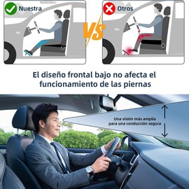 Cojín Elevador de Asiento de Coche para Adultos 10cm - Cojín para Asiento de Automóvil Viscoelástico Alivia Dolor de Espalda y Coxis Cojines para Silla de Oficina y Camión (B)