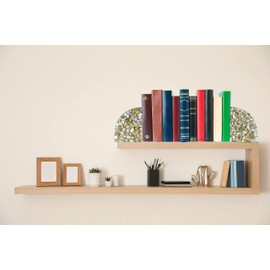 Natural Stone Pebbles Book Ends Bookends for Shelves Decorative Heavy Books