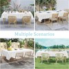 2pcs 137*180cm Plastic Tablecloths Waterproof White Checkered PVC Table Cloth