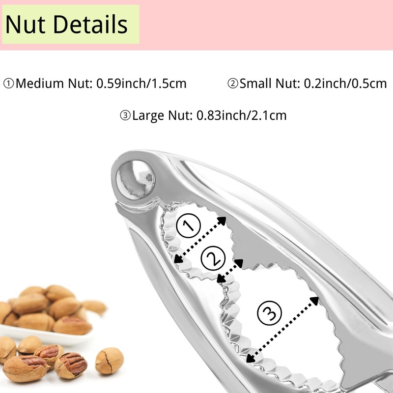8 Pcs Nut Crackers for All Nutcracker Seafood Tools Walnut
