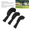 3Pcs Golf Club Head Covers 1 3/5 UT Breathable Mesh