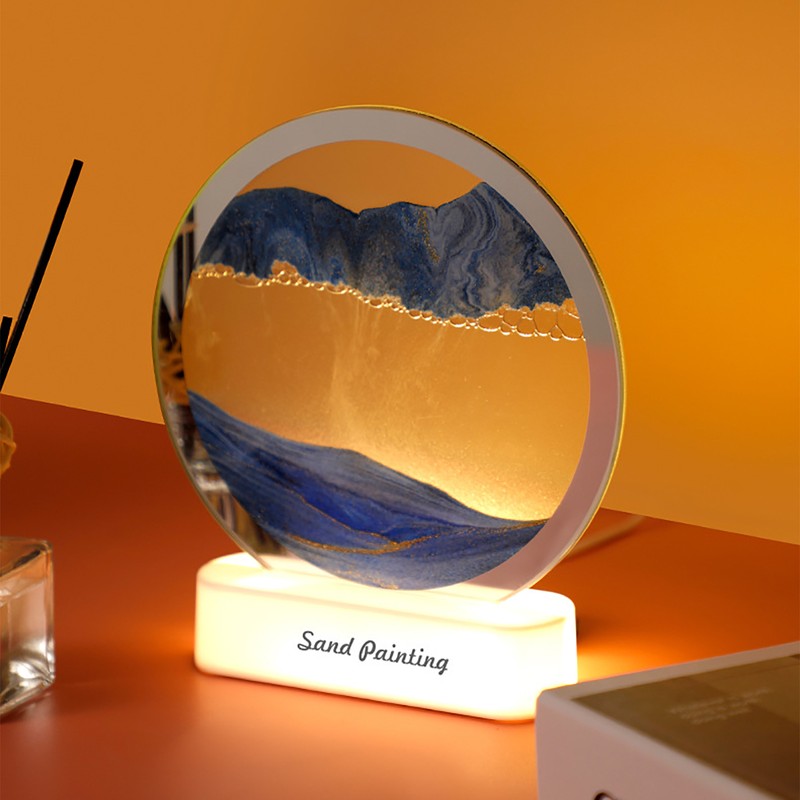 Sandscape Lamp Decorative Modern Night Lamp Gift 5 V Red