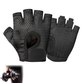 ARYIMYDP 1 Paar Fitness Handschuhe Damen Herren, Gym Fitness Handschuhe Trainingshandschuhe Damen Herren, für Gewichtheben Krafttraining, Handflächenschutz, Bewegung