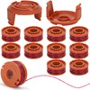 oumuik Worx Grass Trimmer Spool (8 Replacement Spools + 2
