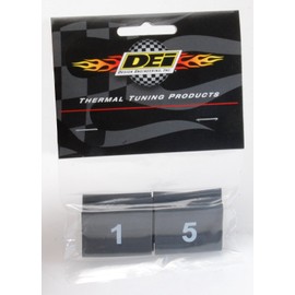 Design Engineering 010849 Heat Shrink Numbered Wire Marker Set, 8 Piece - Black