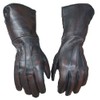 Men's Long Cuff Leather Gloves, Medieval Gloves, Made With Genuine