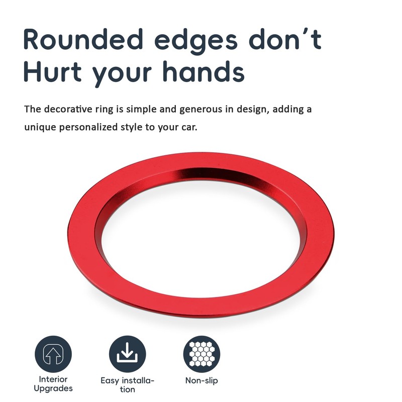 Auovo Engine Start Stop Button Outer Ring Compatible with Toyota