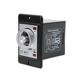 AH2‑Y 60S Time Relay Small Pointer Time Controller Knob Control Time Relay 8 Feet Timer24VDC