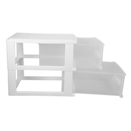 DOITOOL Clear Drawer Organizer Box for Office Desk Storage Case for Stationery and Cosmetics and Reusable Desktop for Home Study and Classroom