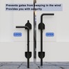 Heavy Duty Cane Bolt - 12" Gate Drop Rod for